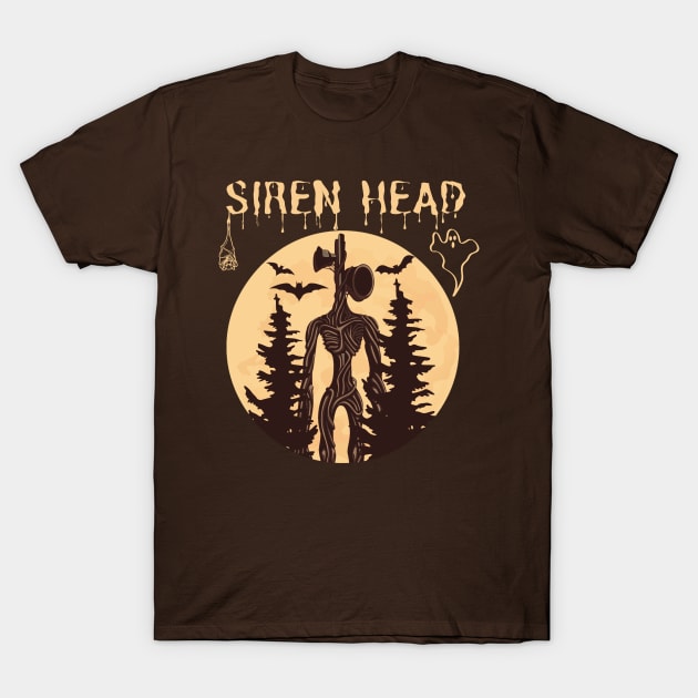 Vintage Halloween Siren Head T-Shirt by Souls.Print